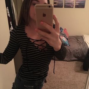 Urban Outfitters cross front long sleeve